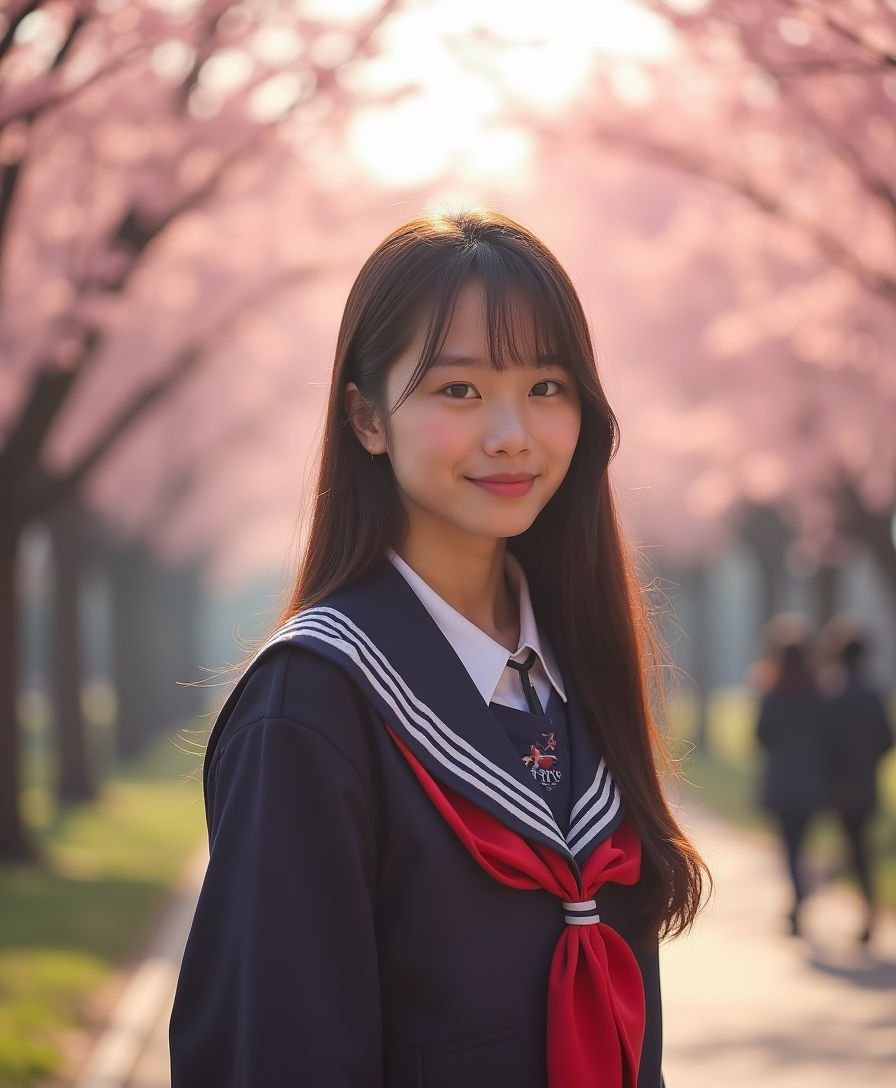 网红福利 - JK制服 - 教室窗边